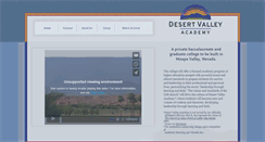 Desktop Screenshot of desertvalleyacademy.org